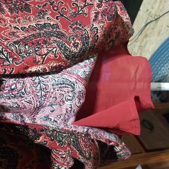 Forever 21 rust paisley print dress. Size small - Picture 6 of 9